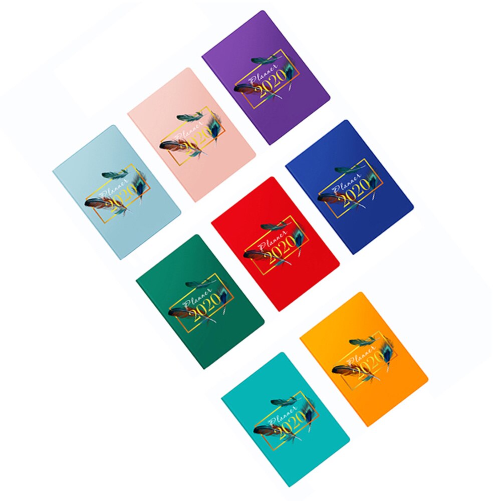 1Pcs A5 Planner Efficiency Agenda Schedule Notebooks Diary Stationery for School Office(Red)