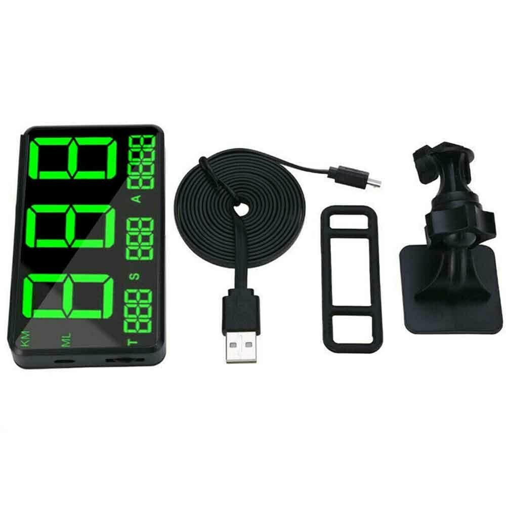 Digital GPS Speedometer HUD MPH / KM/h Overspeed Warning For Car Motorcycle Digital GPS Speedometer
