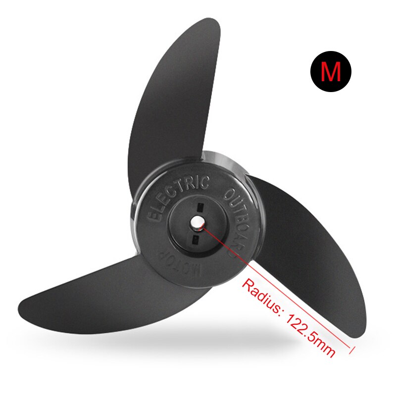 Motorbåtens propellrar elmotor utombordare elektrisk trollingmotor utombordare propeller  s55: M 3 skovlar