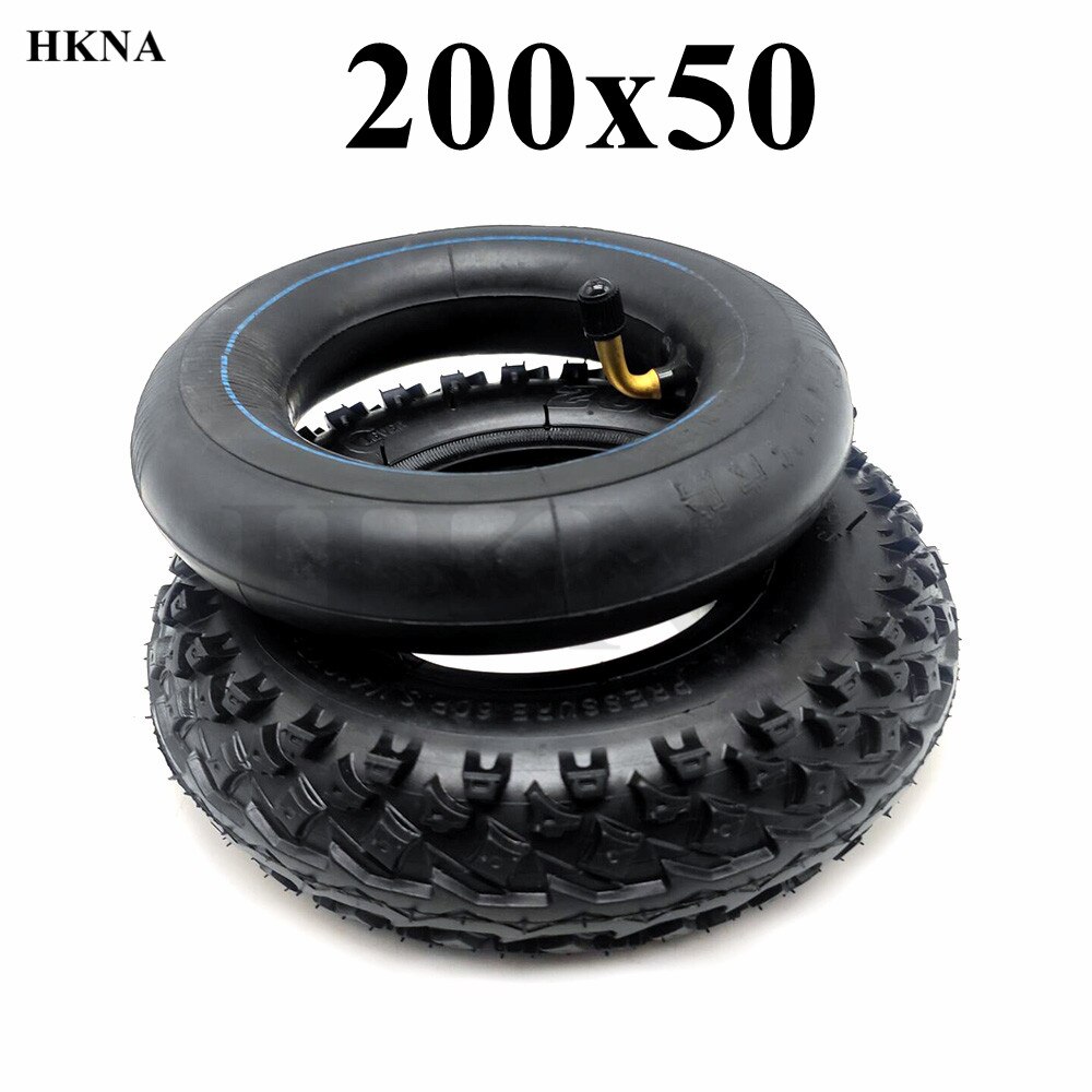 200x50 Off Road Tire 8 Inch Antiskid Pneumatic Tyre for Razor, Dolphin Electric Scooter Refitting Accessories