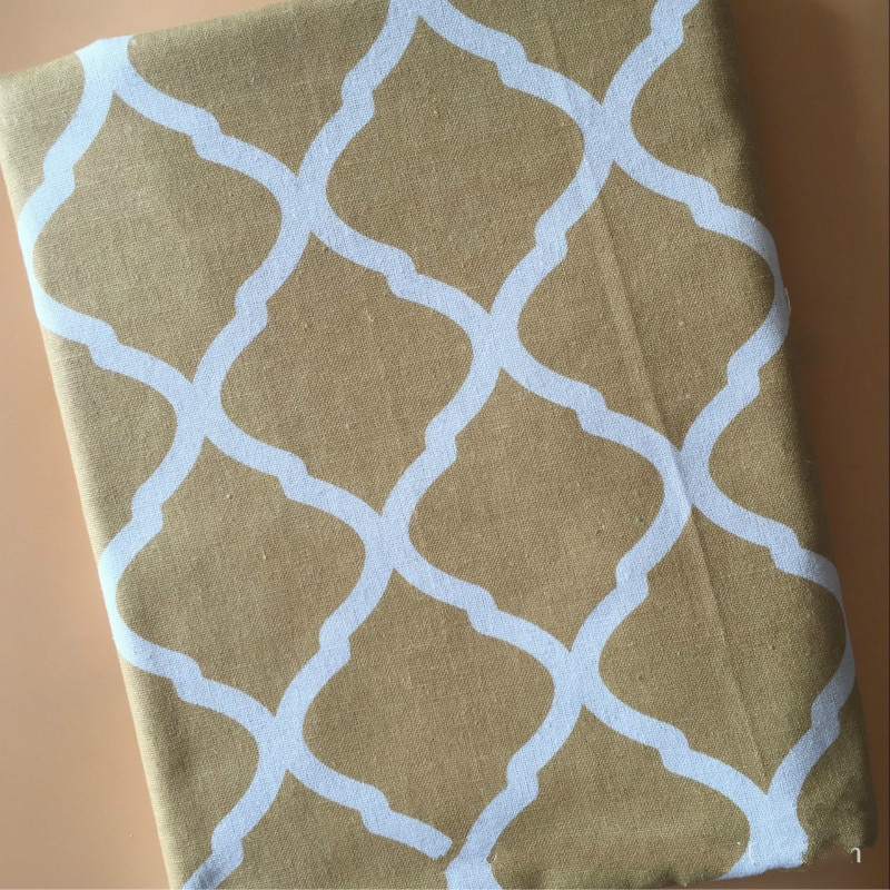 Cotton and Linen Blend Fabric by meter Printed sewing upholstery crafts cotton fabric for tablecloth home decoration