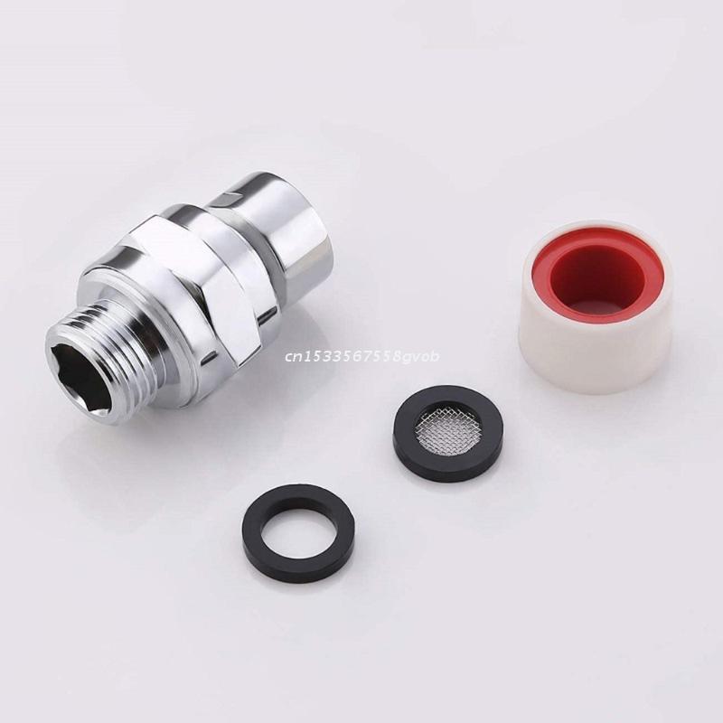 Bathroom Shower Arm Joint Copper Shower Adapter Connector Ball Joint for Tub Angle Adjustable Swivel Shower Arm Adapter