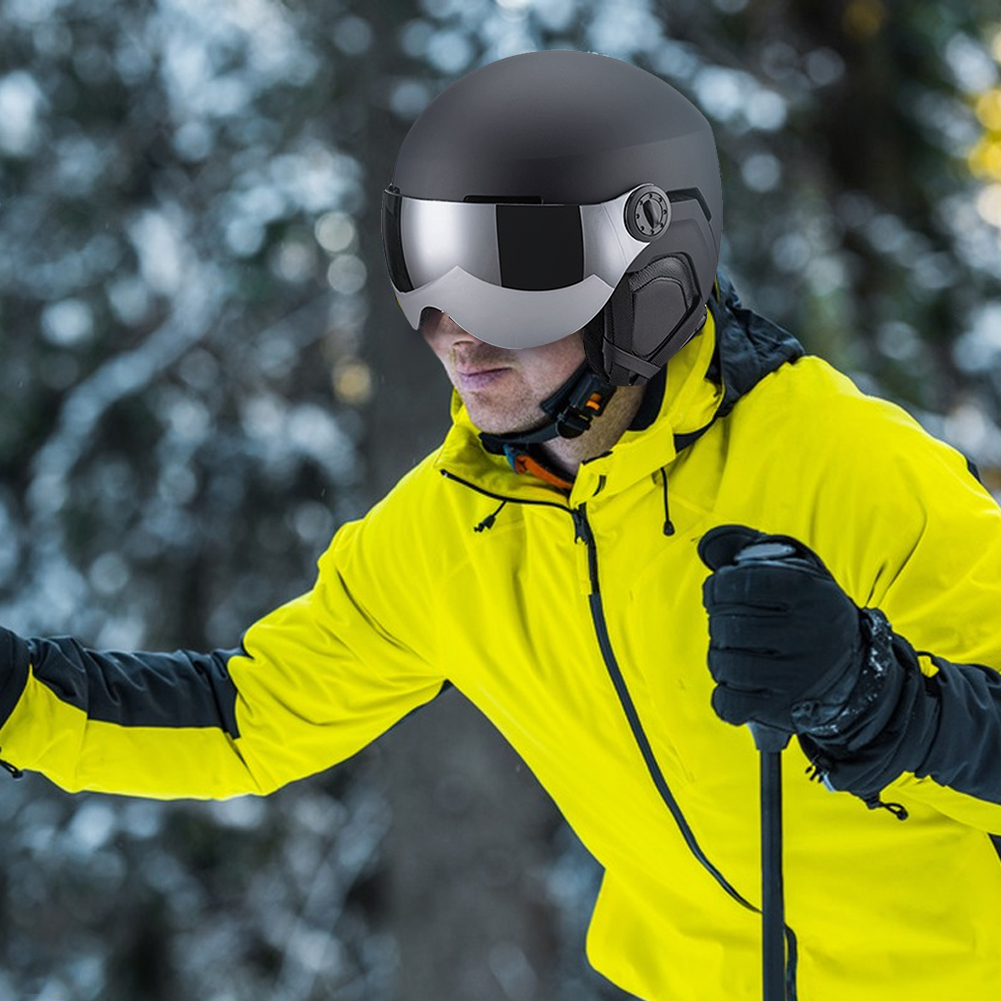 Unisex Ski Helmet With Goggles 7 Vents Ski Helmet Winter Skiing Snowboard Helmet Shockproof Protective For Skiing Snowboarding ﻿