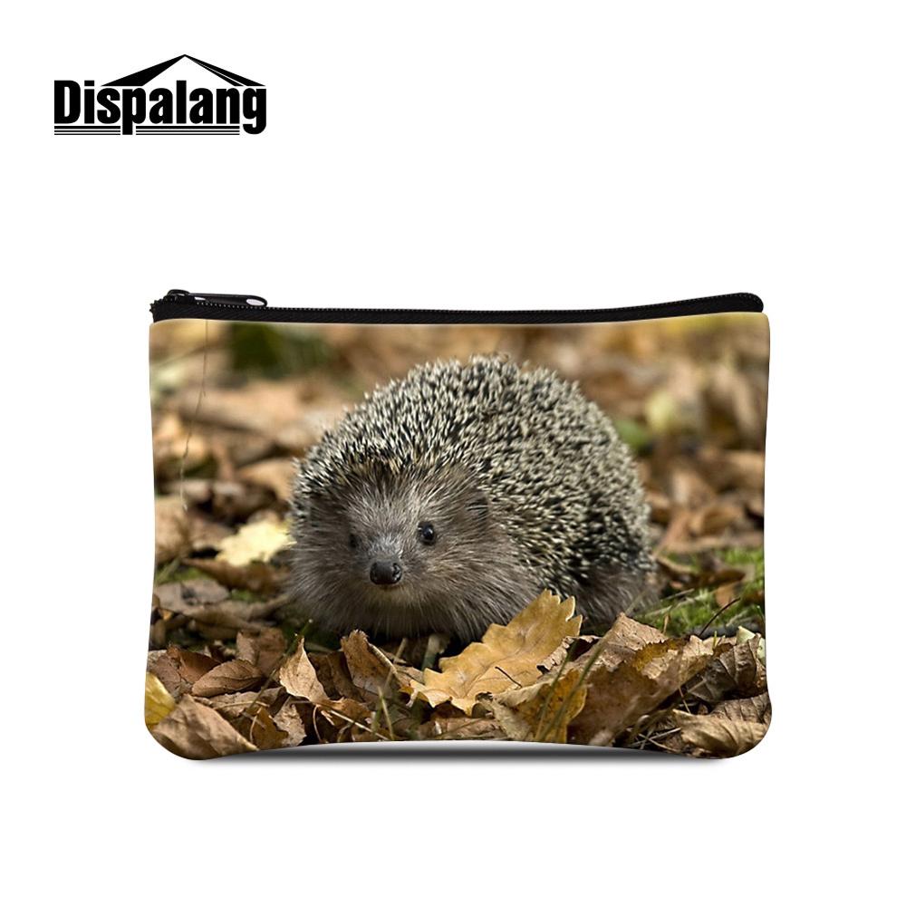 Dispalang Piuttosto Riccio Animale Logo su Del Raccoglitore Mini borsa di Trucco Del Sacchetto Bambini Cambiamento della Tela di canapa Della Borsa Della Moneta per Le Donne Portatile Sacchetto Dei Soldi: Radura