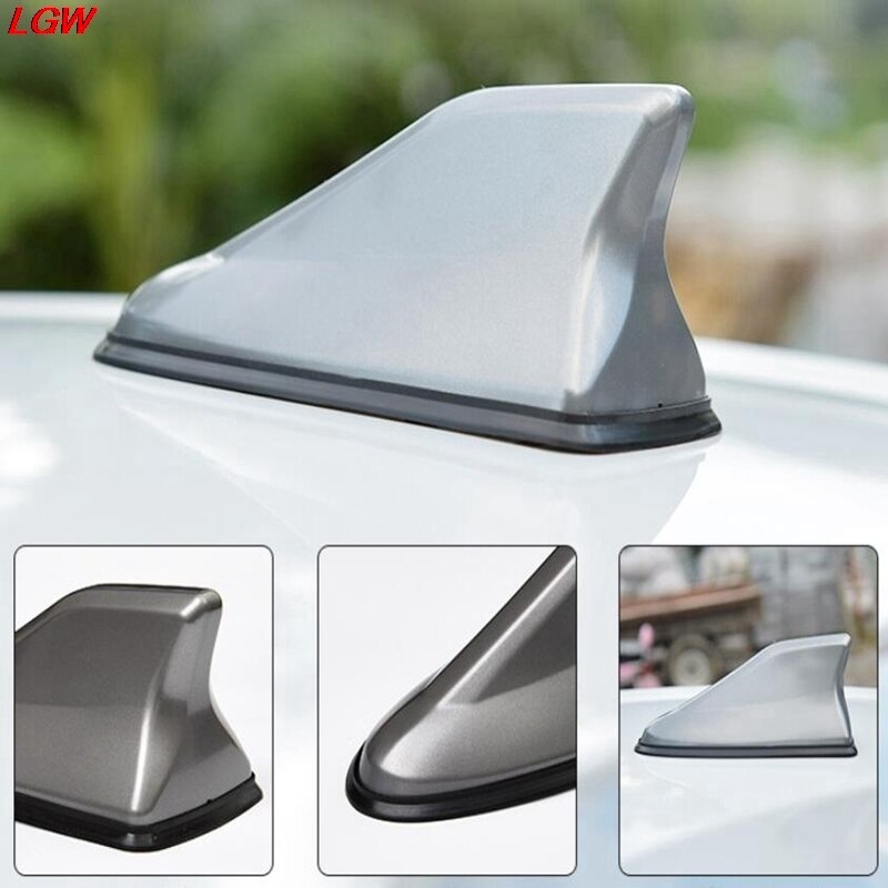 Upgrade signal GM shark fin antenna car top cover FM/AM radio antenna replacement Universal roof antenna Tail decorative antenna