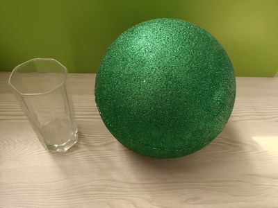 Polystyrène vert polystyrène mousse boule de fête mariage festival scène maison décoration bricolage fait main matériaux 15-30cm (diamètre)