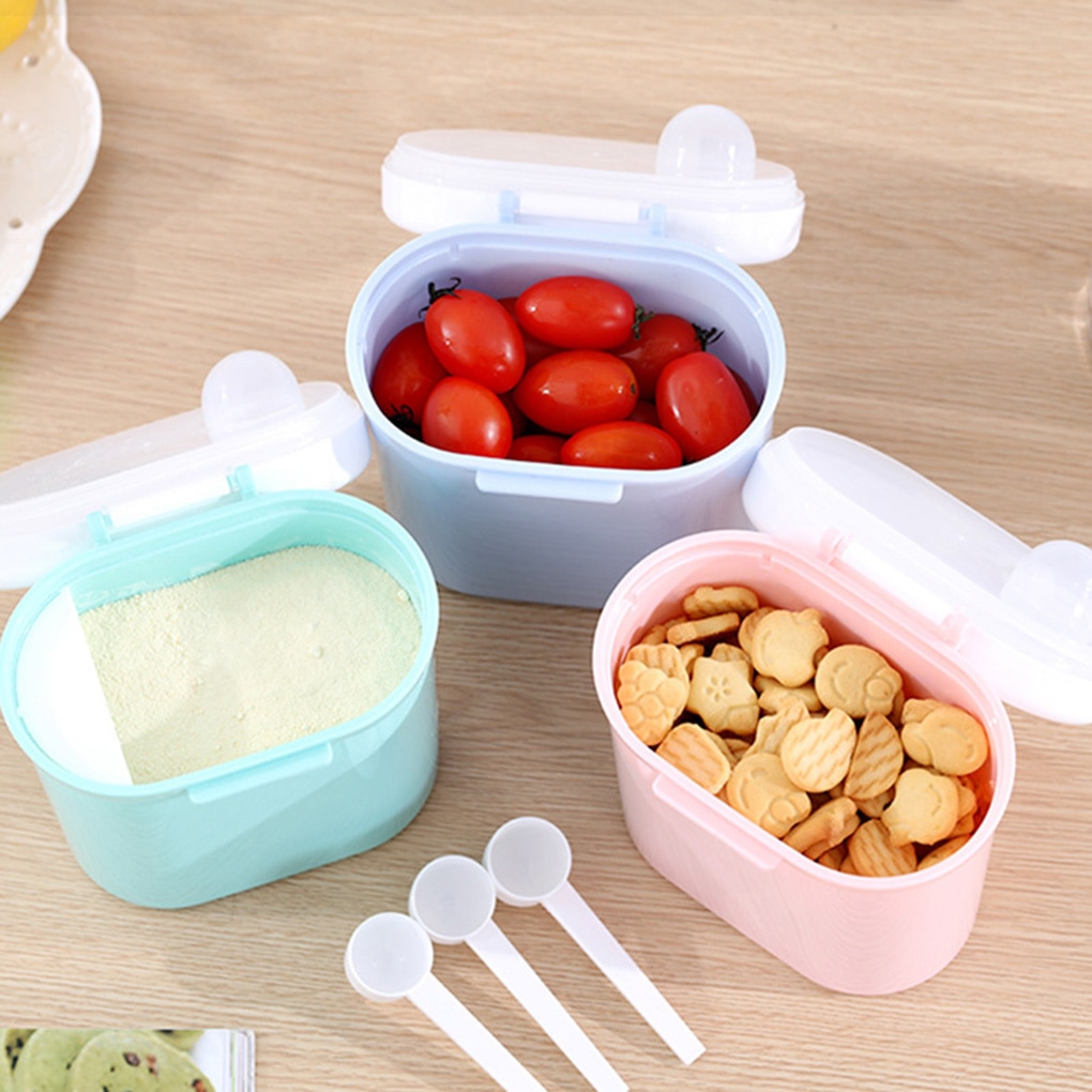 Baby Milk Powder Container Infant Formula Dispenser Portable Stackable Snacks Storage Box