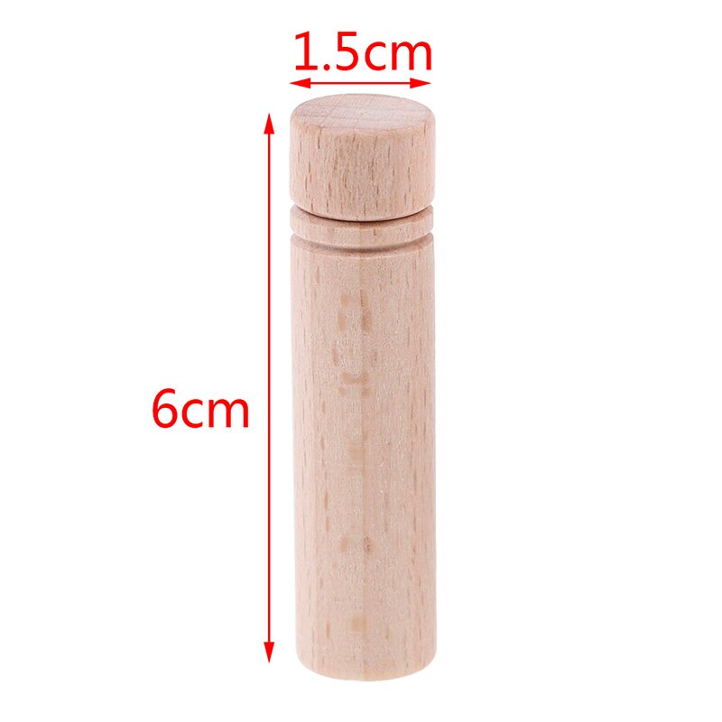 1Pc Wooden Portable Needle Storage Case Wooded Container DIY Sewing Embroidery Pins Organizer: S