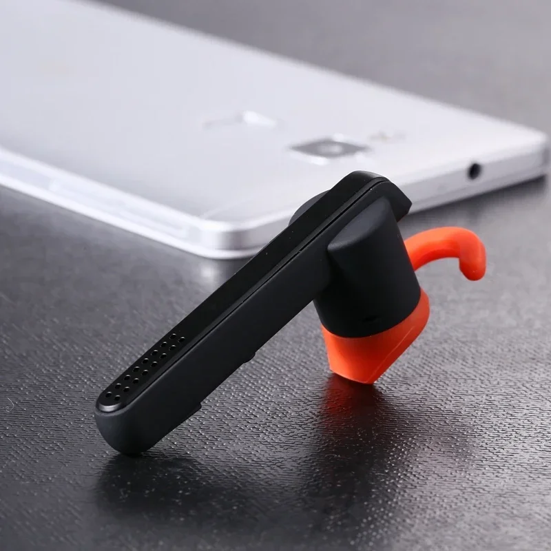 sprechen 45: Kabelloser Einzelohr-Bluetooth-Kopfhörer, Geschäft-Headset, HD-Kopfhörer mit Sprachgeräuschunterdrückung, extrem langes Geschäftstreifen