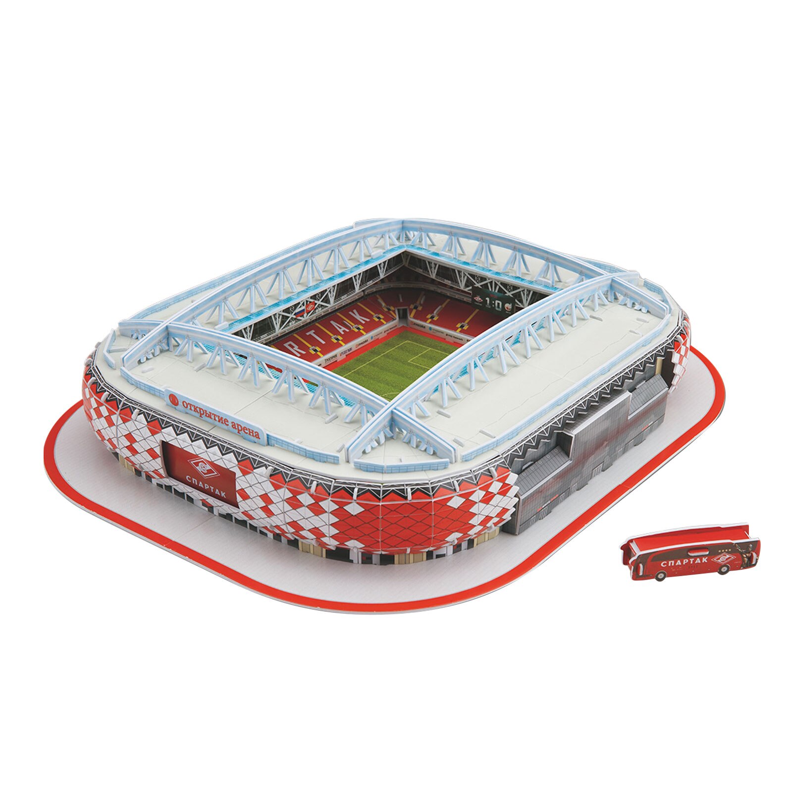 3D Stadium Puzzel Stadion Model Building Kit Voor Kinderen Volwassenen: White