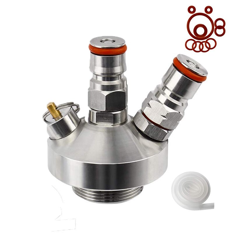 Mini lanza de barril, dispensador de grifo de cerveza de acero inoxidable 304, lanza de Growler con Kits de bloqueo de bola para cerveza casera, accesorios
