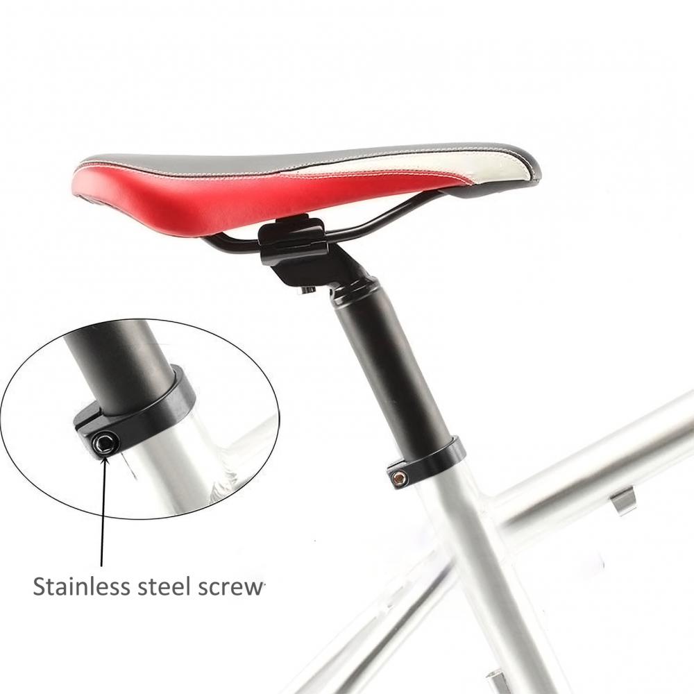 Abrazadera de aleación de aluminio para tija de sillín de bicicleta, tubo de asiento de bicicleta de montaña, 25,4mm/28,6mm/31,8mm