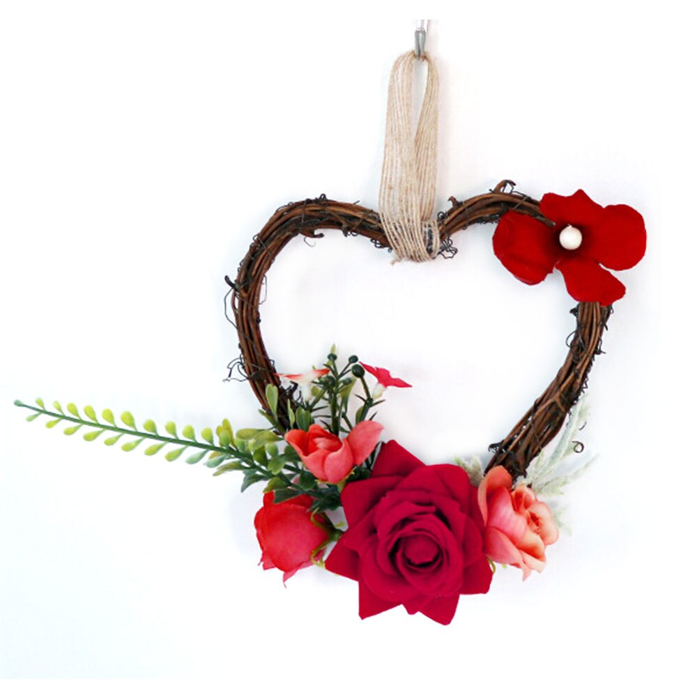 Lente Hart Rose Bloemen Krans Party Thuis Decoratie Voor Bruiloft Arch Front Deur Muur Decor: A4