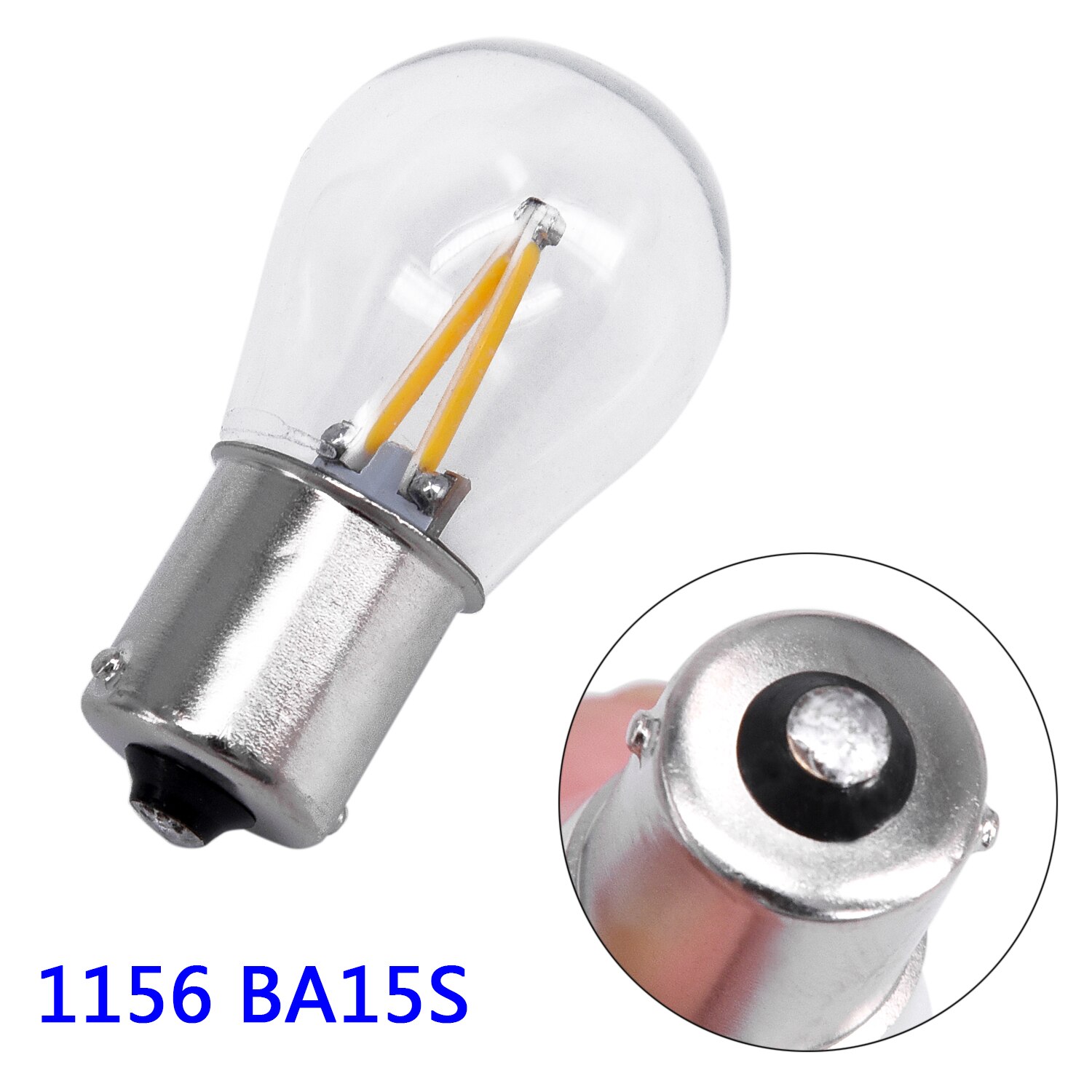 2 Pcs 1156 BA15S DC8-28V Led Richtingaanwijzer Reverse Backup Lamp Geel