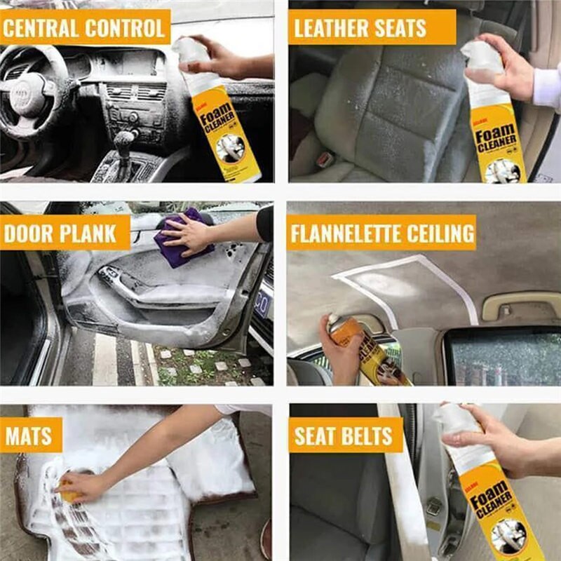 100ml Foam Cleaner Rust Remover Multi-purpose Car Seat House Sofa Clean Tools For Auto Interior Detailing Care Accessories U3