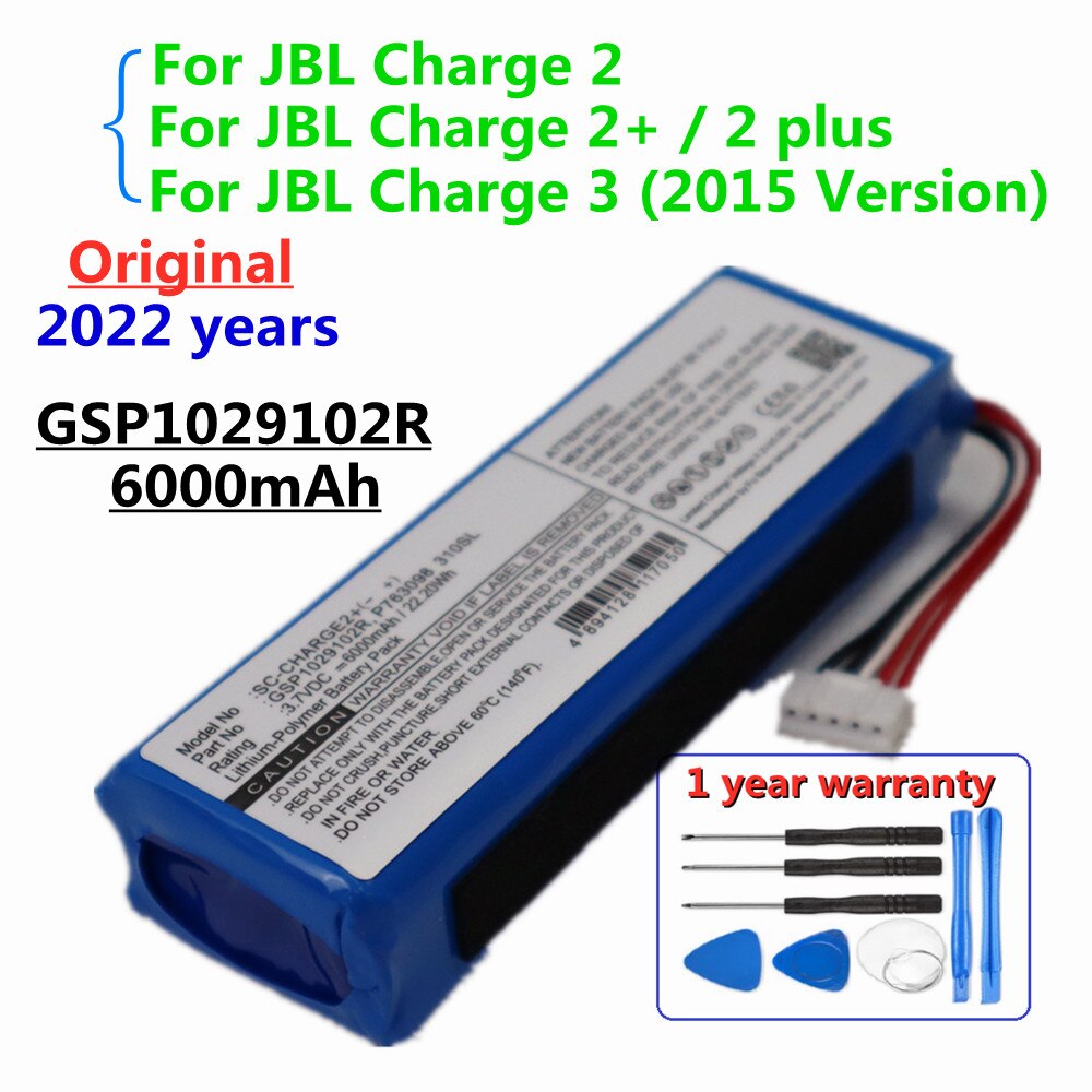 2022 Speaker Original Battery For JBL Charge 3 2+ 2 Plus Flip 3 4 5 Pulse Xtreme 2 3 For Harman Kardon Go Play Onyx Battery: Charge2 2plus 3 2015