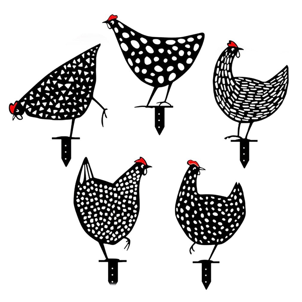 Acryl Simulatie Chick Creatieve Tuin Ornamenten Duurzaam Simulatie Chick Licht Gewicht Acryl Simulatie Chick: ABCDE