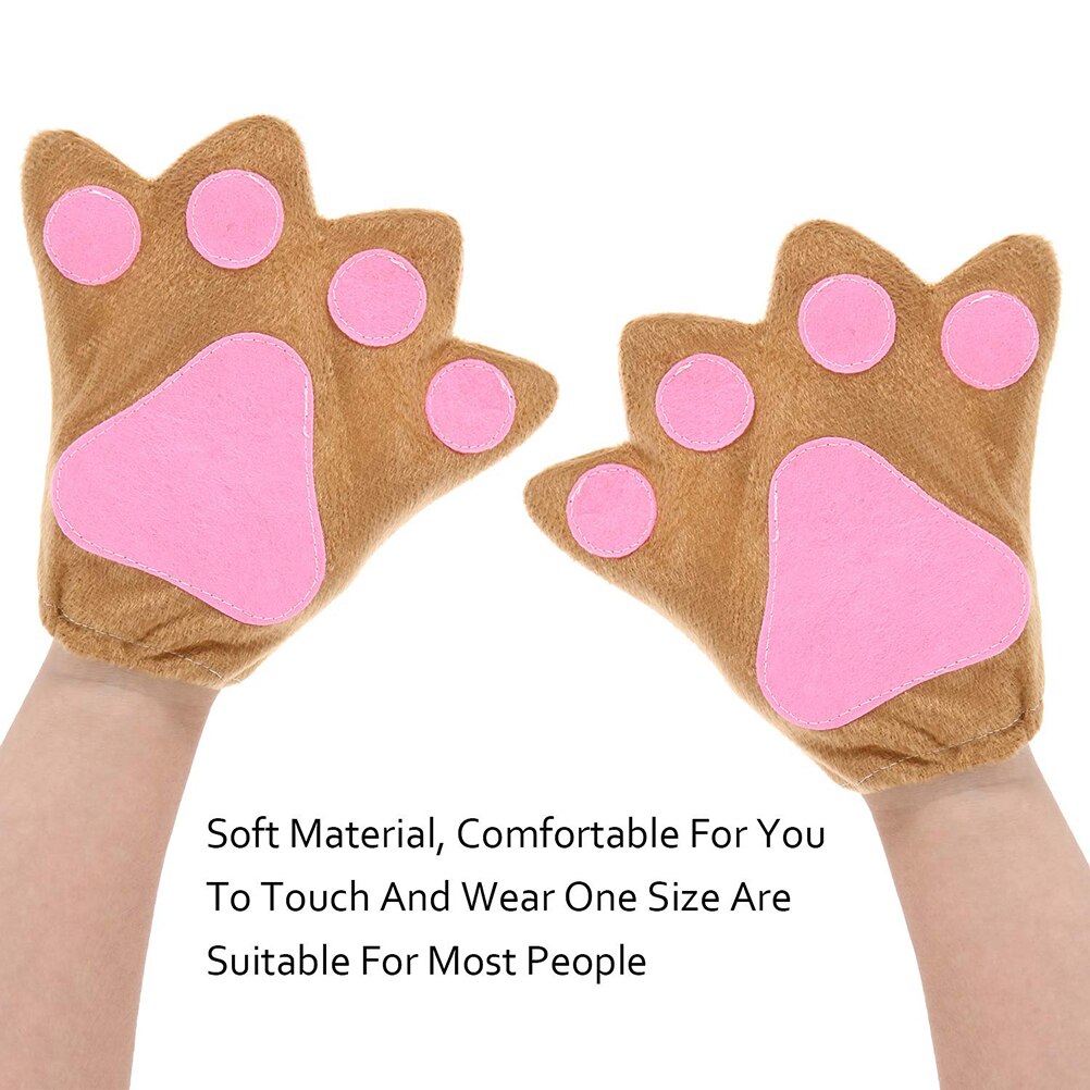 5 stuks halloween-feestkostuum kattenkostuumset kattenoren hoofdband kattenstrik kattenstaart kattenpoot handschoenen halloween-decoratie