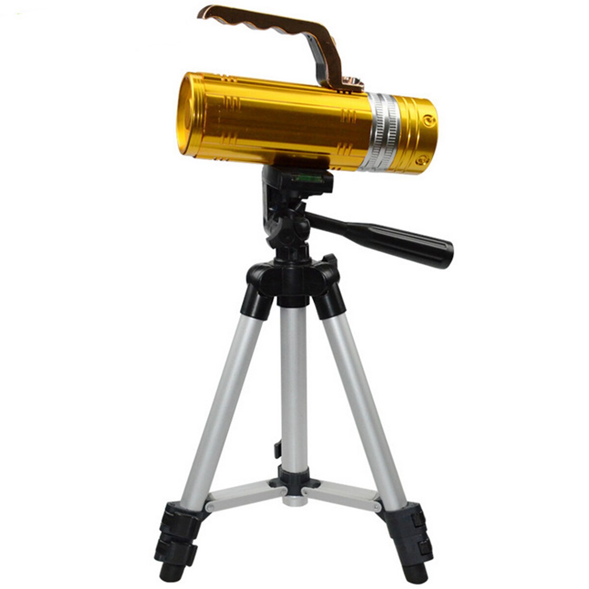 SOONHUA Outdoor Folding Camera Tripod Adjustable Travel Camcorder Tripod Stand​ With Grip Bubble Level For Timer Shoots