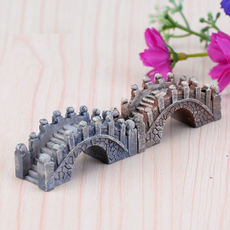 Mini pont artificiel Vintage, Mini artisanat Miniature, féerique, décoration de maison, Micro aménagement paysager, accessoires de bricolage