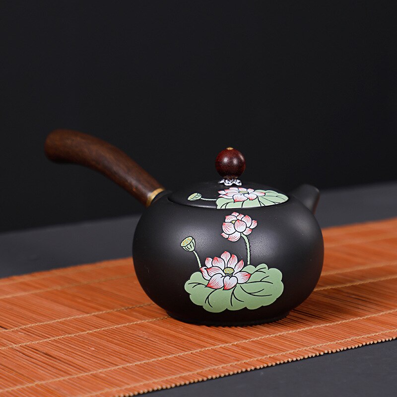 230ml Porcelain Teapot Cup With Infuser White Bone China Tea Set Ceramic Coffee Tea Pot Kettle Antique Chinese Teacup Set: 06