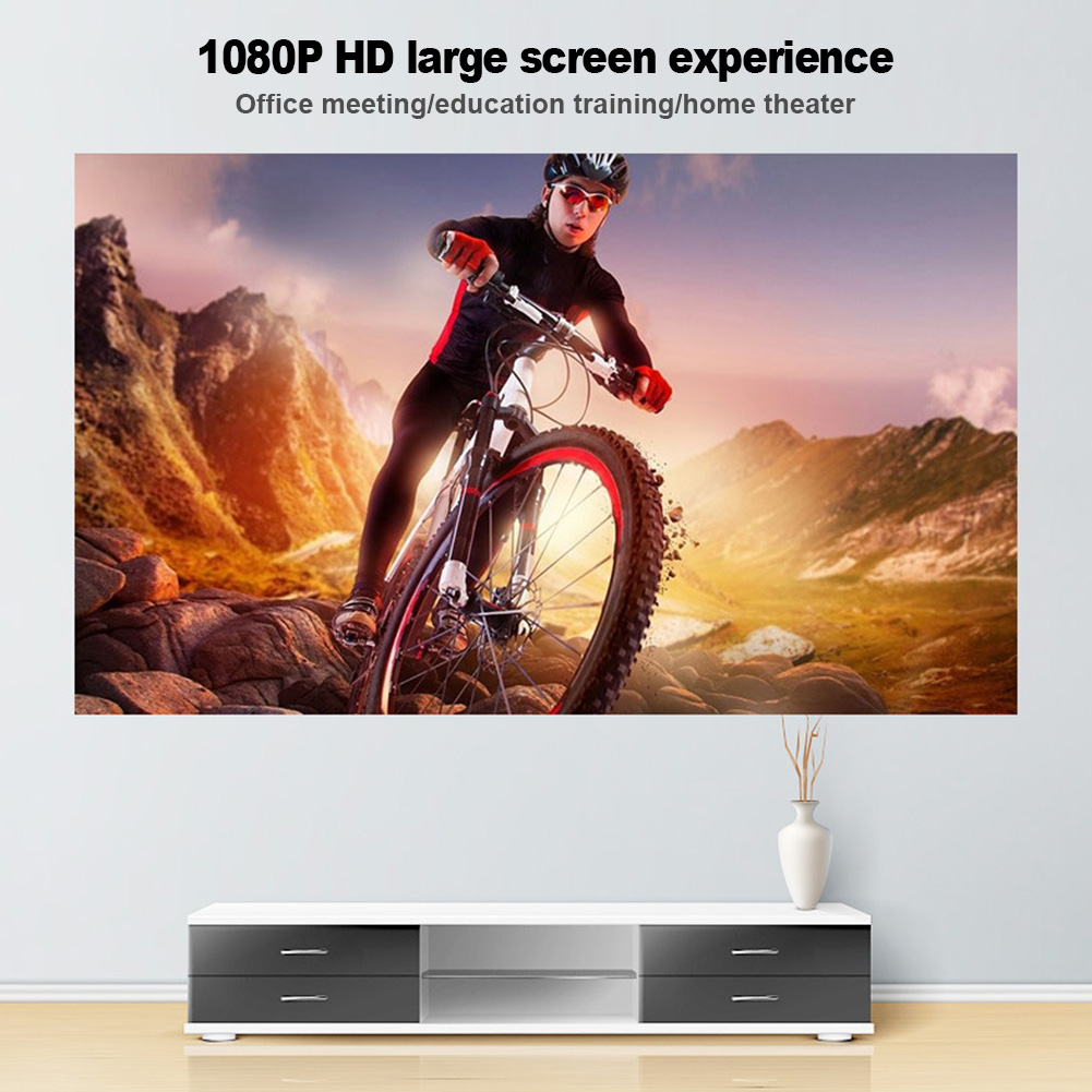 4K Hd Draagbare Opvouwbare Projector Doek 16/9 Home Theater Film Screen + Sticker Slaapkamer Anti-Licht Reflecterende Projectie gordijn