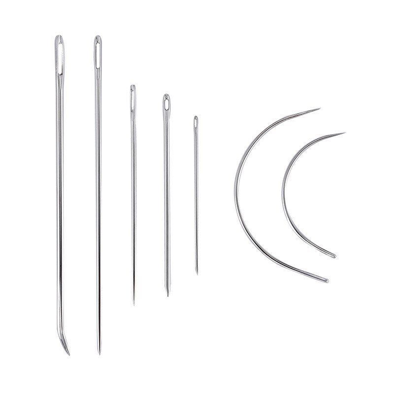 12PCs Leather Craft Hand Stitching Tools Leather Shoe Repair Kit Sewing Needles Awl Home Handwork Accessories Leather Crafts