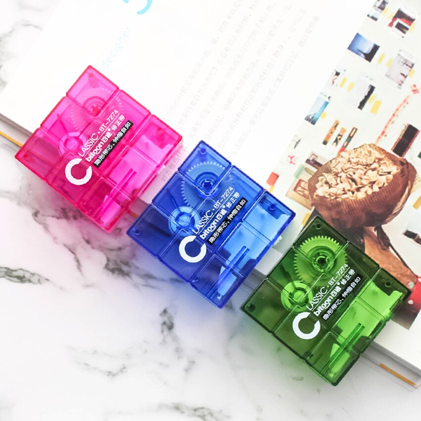 5mm*8m Transparent Correction Tape Corrector School Office Supplies Students Stationery Square Modified Tape