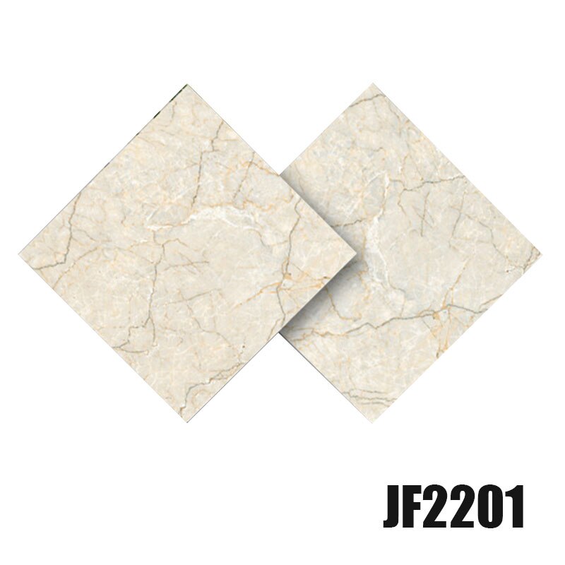 2Pcs Marble Grain Tile Stickers Waterproof Self-Adhesive PVC Wall Floor Stickers Wallpapers for Home Decor 30x30cm QJS S: jf2201