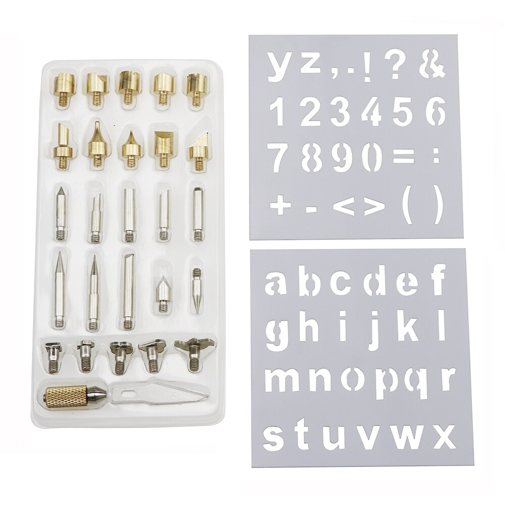 60W 80W Wood Burning Carving Pyrography Pen Kit Adjustable Temperature Soldering Iron Welding Wood Embossing Burning Repair Set