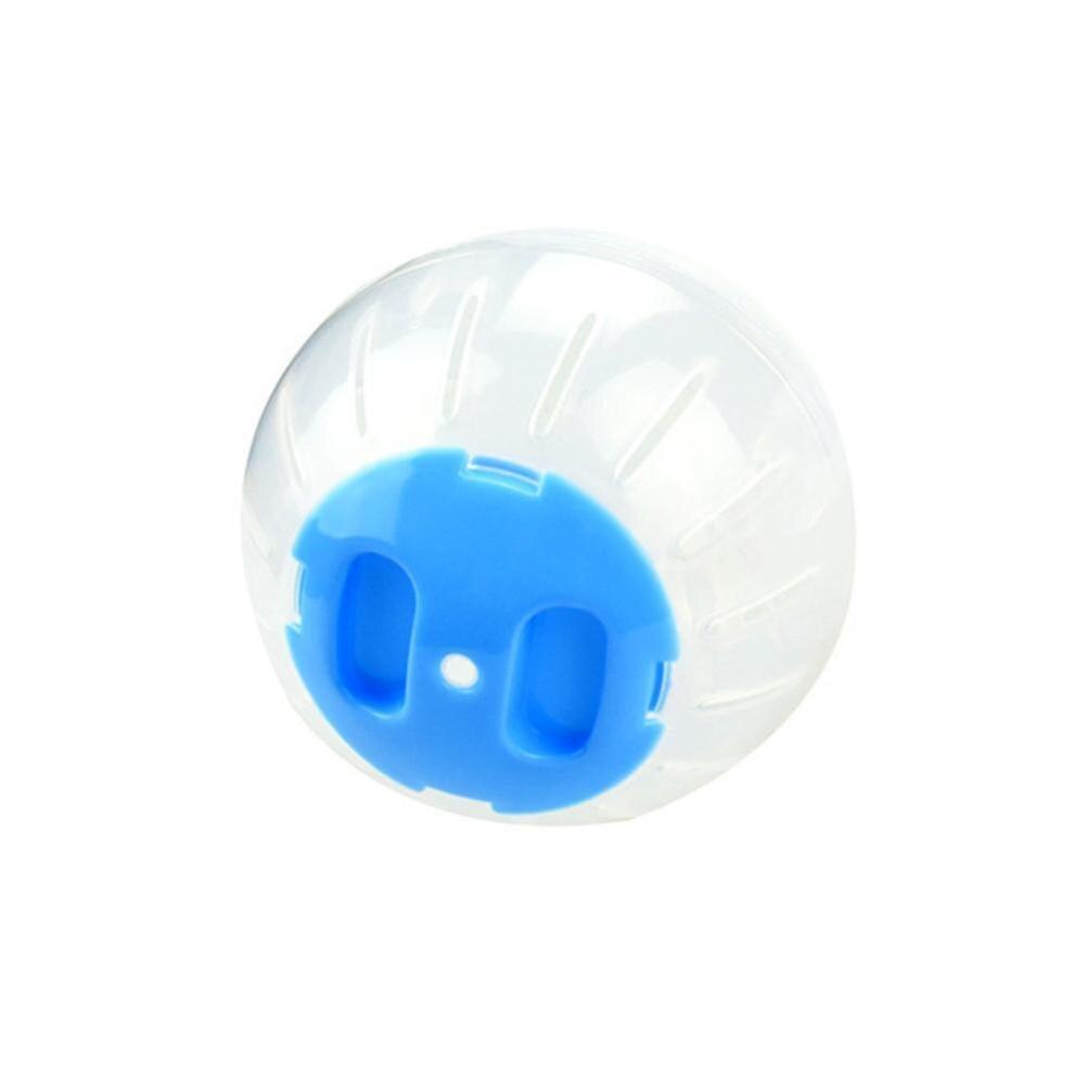 Lille kæledyr kørebold plast grundstødning jogging hamster hamster forsyninger tilbehør kæledyrsøvelse legetøj lille  e1 q 8: Blå