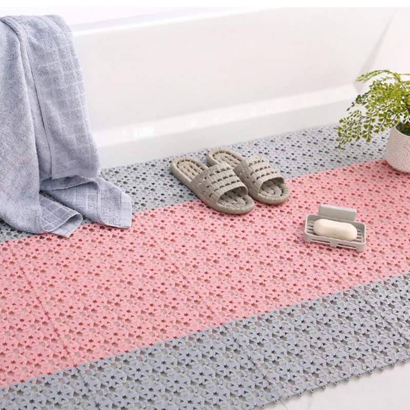 Bathroom Shower Massage Carpet DIY Carpet Love Mat Free Stitching Shower Mat Anti-Slip Mat Candy Color