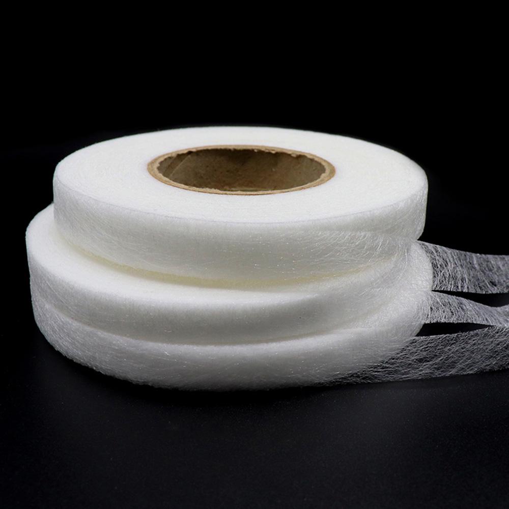 White Double Sided Sewing Accessory Adhesive Tape Cloth Apparel Fusible Interlining Fabric Tape