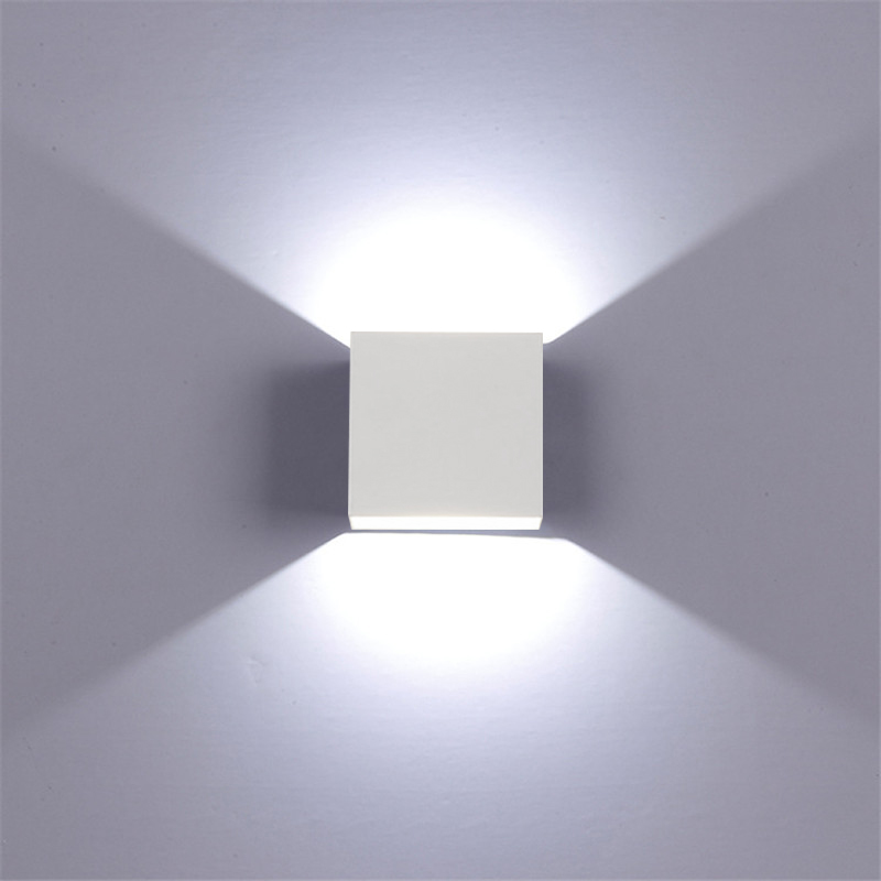 6W Wandlamp Woonkamer LED Armatuur Gangpad Wandkandelaar Slaapkamer LED Wandlampen Wit/Zwarte Kleur