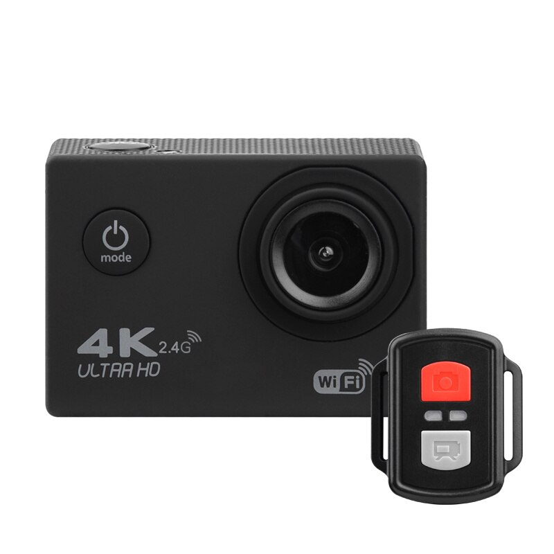 H9/H9R Action Camera Ultra HD 4K WiFi 2.0 Inch 170D Underwater Go Waterproof Pro Helmet Video Recording Cameras Sport Cam: H9R Black