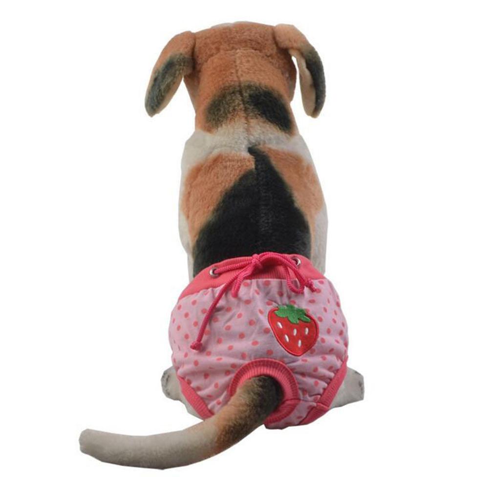 Offres spéciales! Animal de compagnie femelle chien chiot couche-culotte pantalon menstruel physiologique sanitaire culotte courte cordon pantalon Pad fournitures pour animaux de compagnie