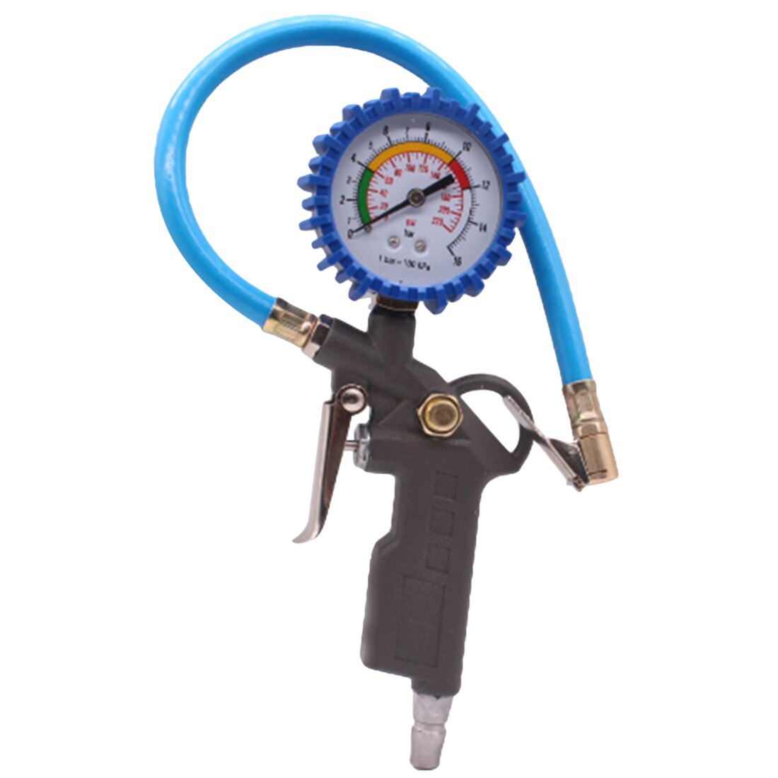 Monitor de presión de neumáticos de 0 a 220 PSI y 0-16Bar, inflador de neumáticos de coche y camión con medidor de Dial: Mechanical Type