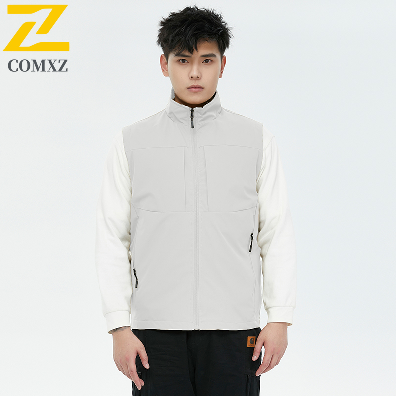 2025 chaleco de otoño para hombre, chaqueta sin mangas con bolsillo y cremallera a prueba de viento a la de , ropa de , chaleco informal para senderismo para hombre