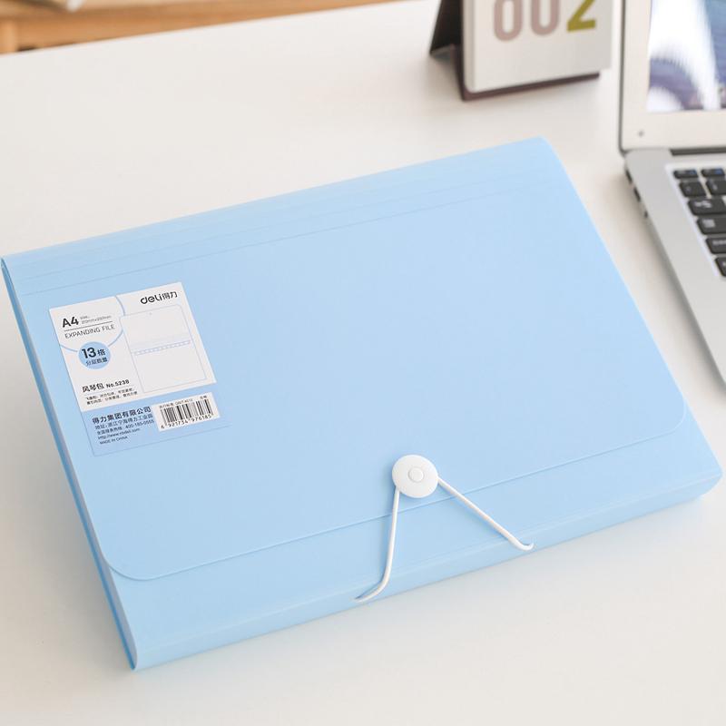 Students use folder insertion A4 file collection box paper collection bag organ bag large volume file bag file folder file pack: 6