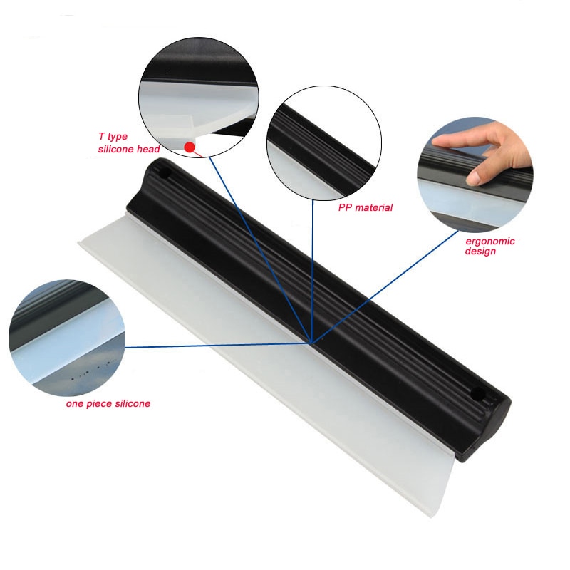Cleaning Water Squeegee Blades Home Windows Stains Scraping Drying Blade Squeegee For Car Roof Engine Hood Glass Wiper Wash Tool
