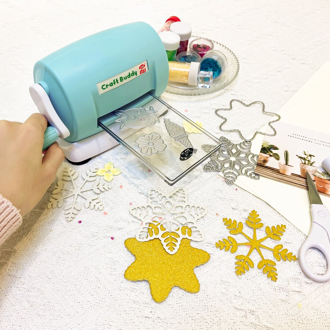 5 Colors DIY Metal Cutting Dies Machine for Embossing Scrapbooking Cutter Dies Cards Making Crafts Paper Cutter Die-Cut Machine