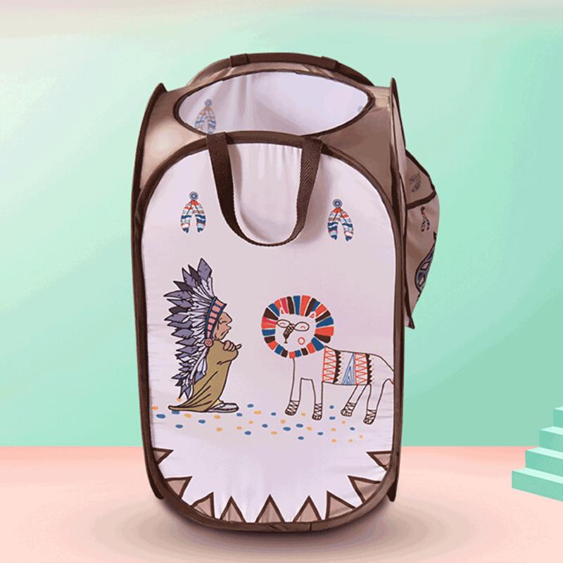 Nette Karikatur Ozean Bälle Spielzeug Lagerung Korb Große Kapazität Eimer Organizer