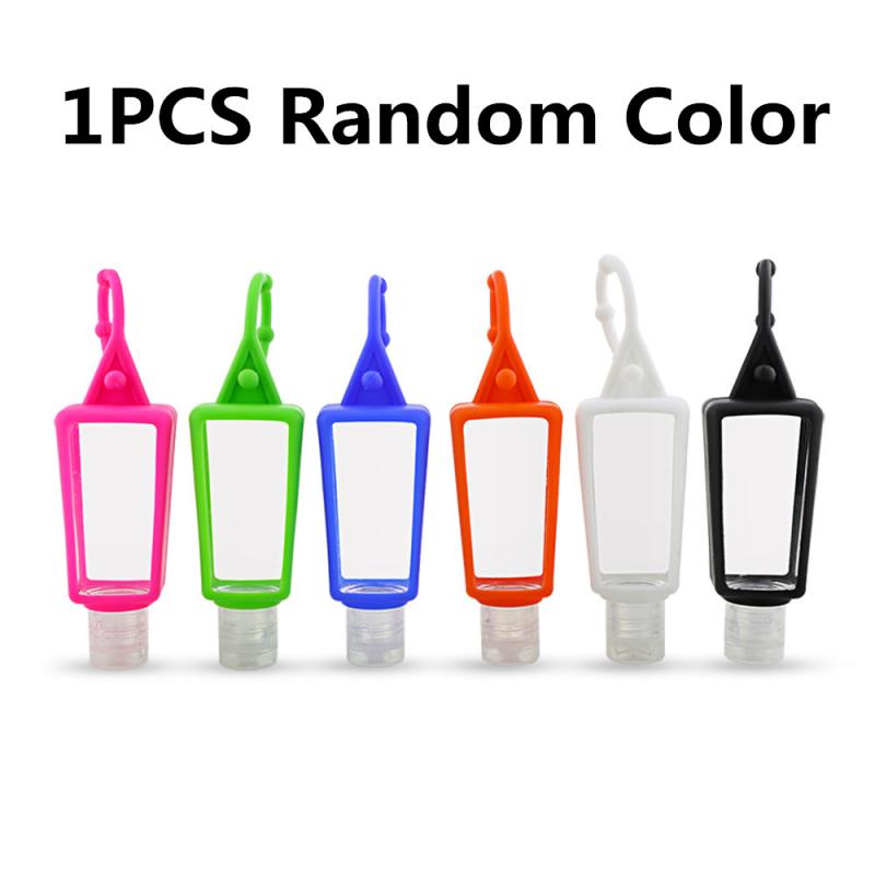 30ML Portable Hand Sanitizer Dispenser Squeeze Bottle Silicone Refillable Hook Bottles Travel Sanitizer Container Sub-bottle: Default Title
