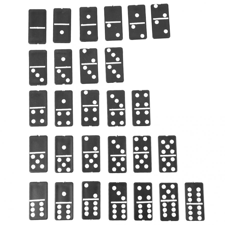28 teile/satz Domino Brettspiel Spielzeug Set Reise Lustige Tisch Spiel Domino Blöcke Kits Frühen Pädagogisches Spielzeug Kinder dominosteine: Type A