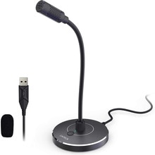 Fivtek Usb Desktop Microfoon, Plug & Play Computer Pc Laptop Cardioid Mic,Mute Knop Met Led Indicator, compatibel Met Windows