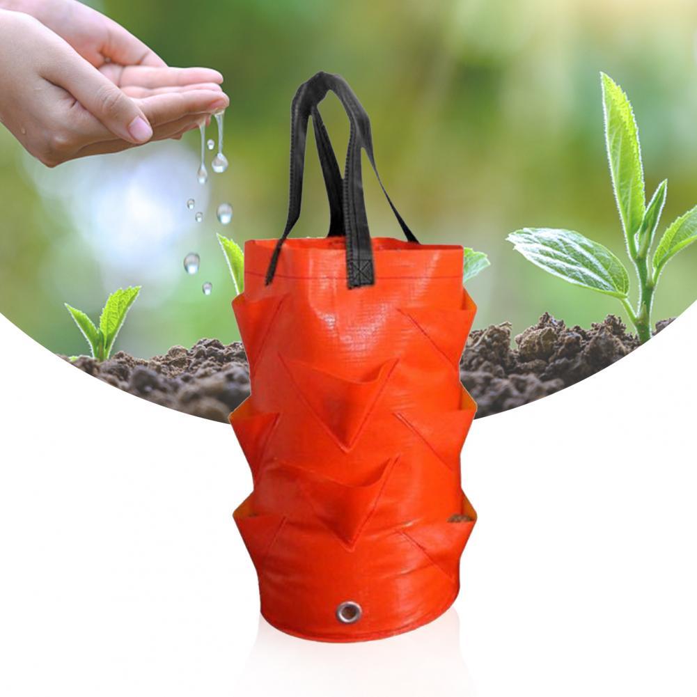 Pot Planting Bag Voor Terras Opknoping Tas Grote Capaciteit Effen Kleur Verwijderbare Pe Tuin Potato Bag Voor Terras