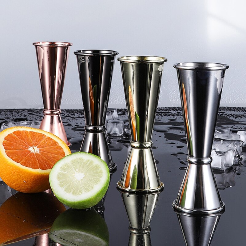 Cocktail Scale Cup Ounce Cup Bar Accessories Stainless Steel Kitchen Double Head Measuring Cup Bartending Measure Jigger for Bar