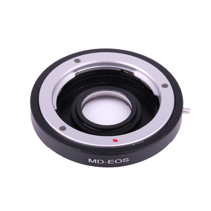 Anillo adaptador de montaje de lente para Minolta MD, anillo adaptador de lente con lente correctiva, compatible con cámara Canon EOS EF