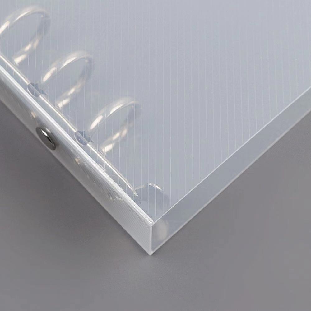 A6/A5/B5 Six-Hole Transparent Waterproof Binder Multi-Function File Folder Removable