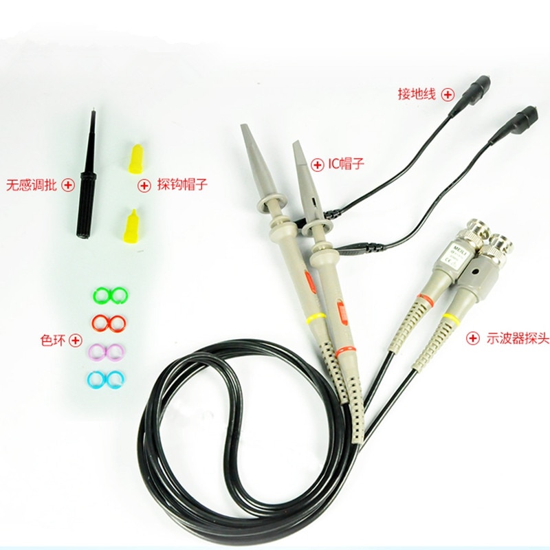 1PCS Digital analog Oscilloscope Probe Clip Probe Analyzer for HP Tektroi X1 X10